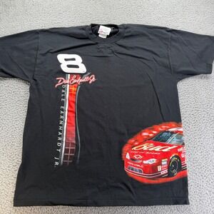 VTG Dale Earnhardt Jr‎ Budweiser NASCAR Shirt Mens XL Competitors View Black